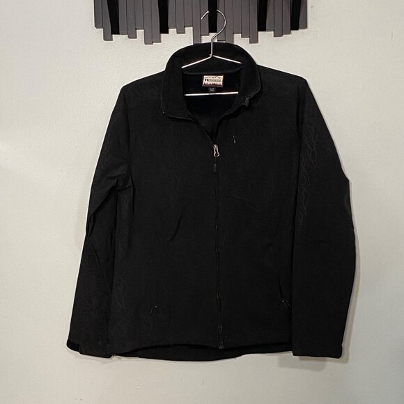 Womens Outdoor Jacket Large Dark Gray Full-Zip - Picture 4 of 12